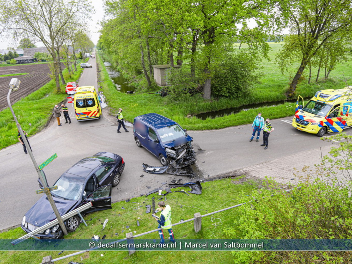 Drie mensen naar het ziekenhuis overgebracht
