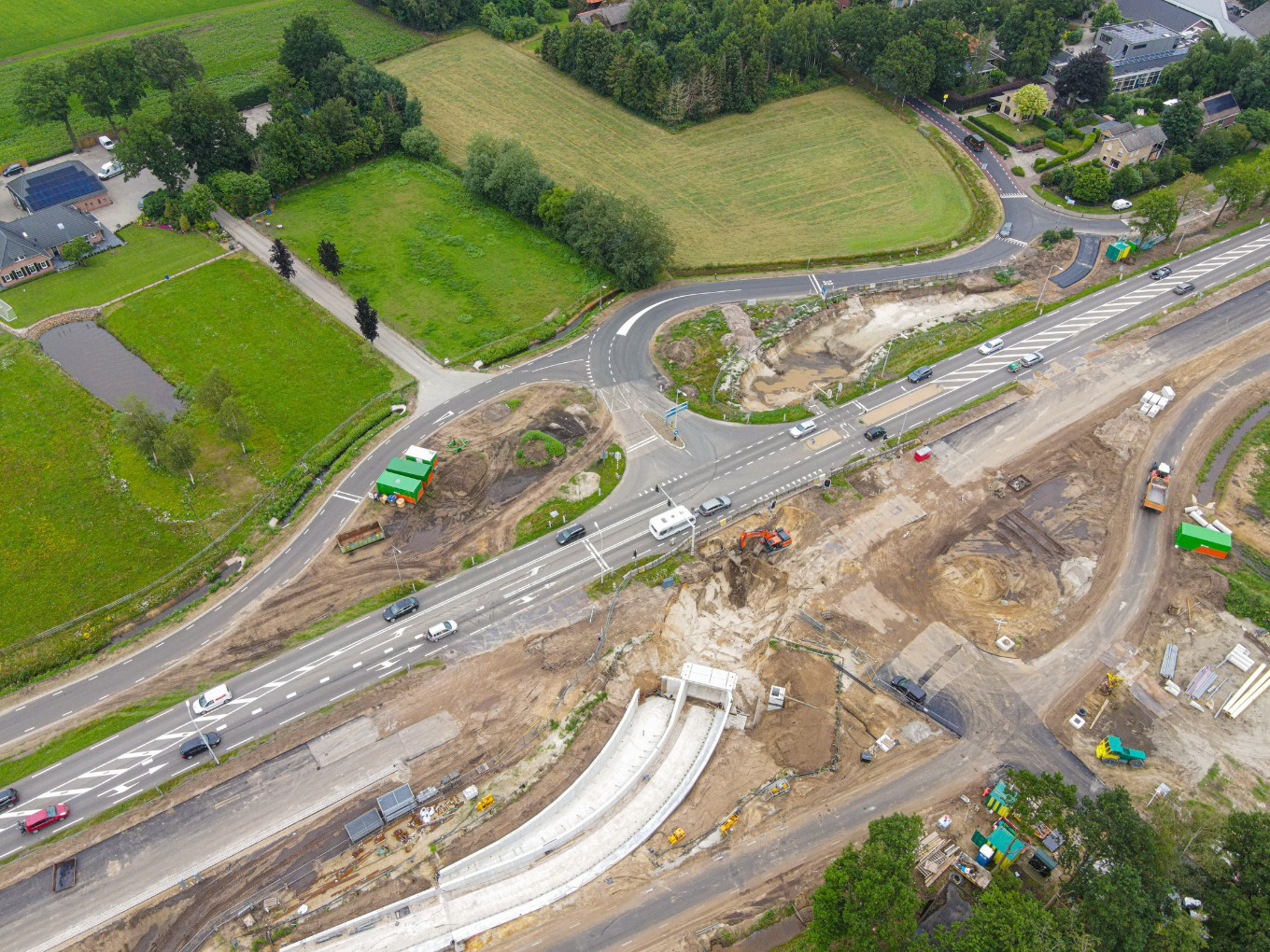 Afsluiting hoofdrijbaan N340 van 6 t/m 30 augustus