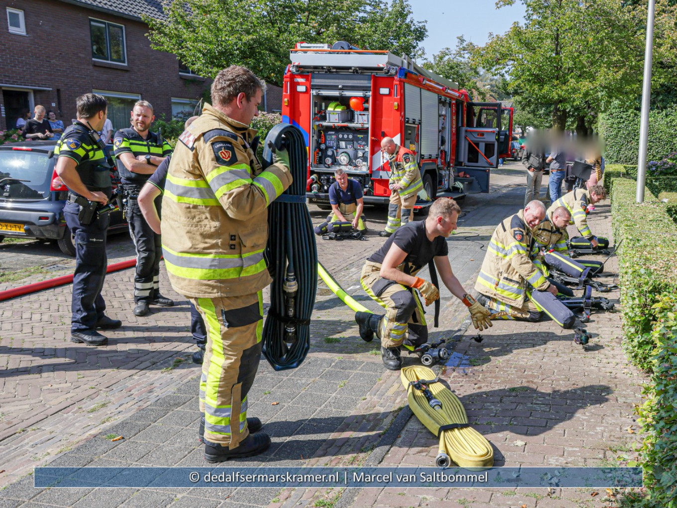 Binnenbrand in woning Irenestraat Dalfsen