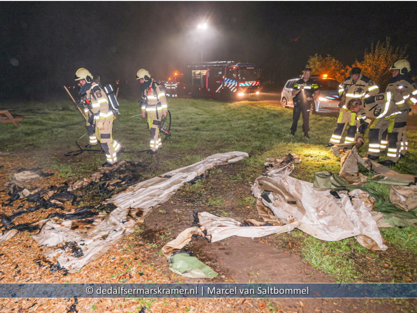 Vermoedelijke brandstichting in Praathuis Meeleweg