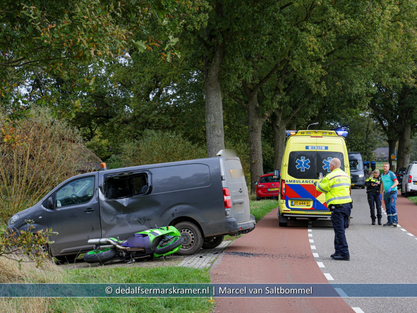 Motorrijder gewond bij ongeval in Balkbrug