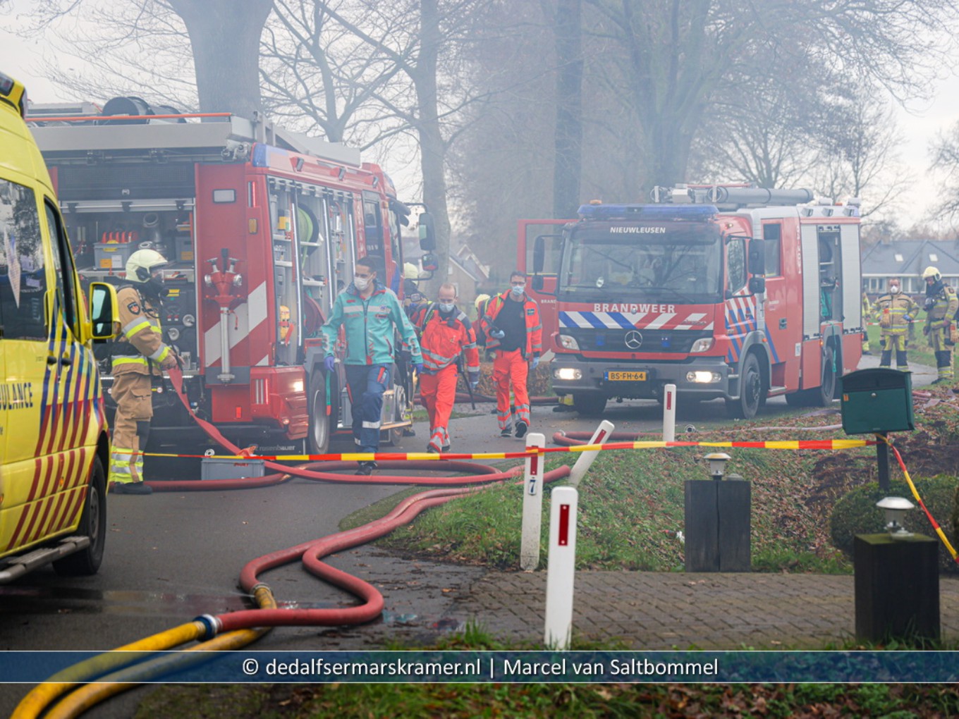 Bewoonster gewond bij brand in Nieuwleusen