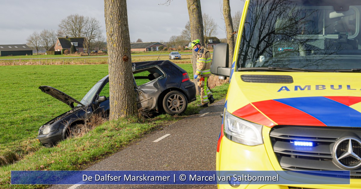 Bestuurder gewond bij ongeval Dalmsholterdijk