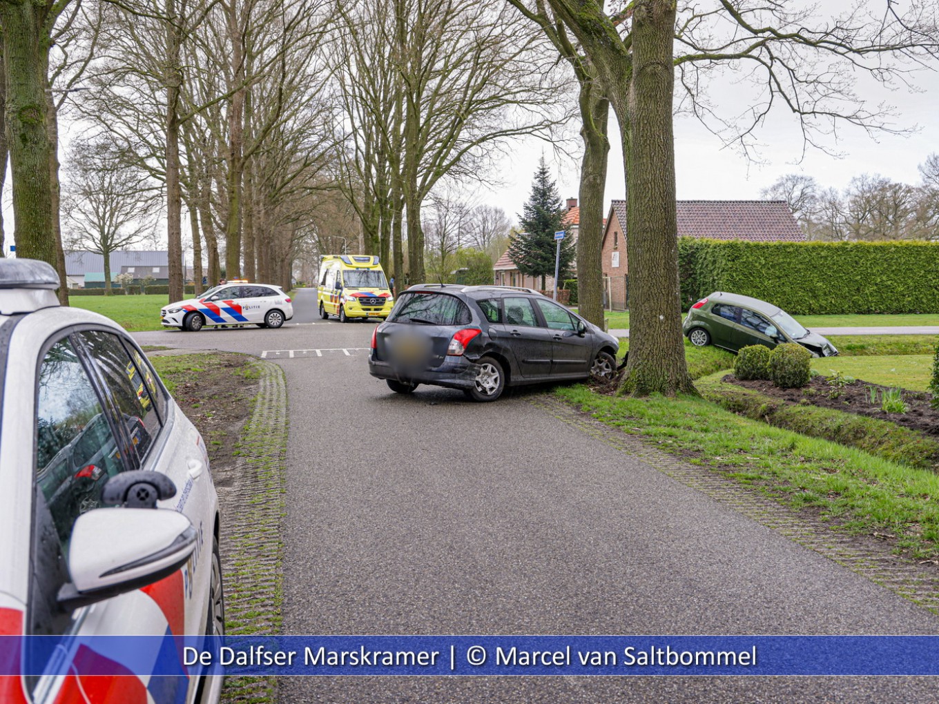 Aanrijding kruising Westerveen-Bouwhuisweg Nieuwleusen