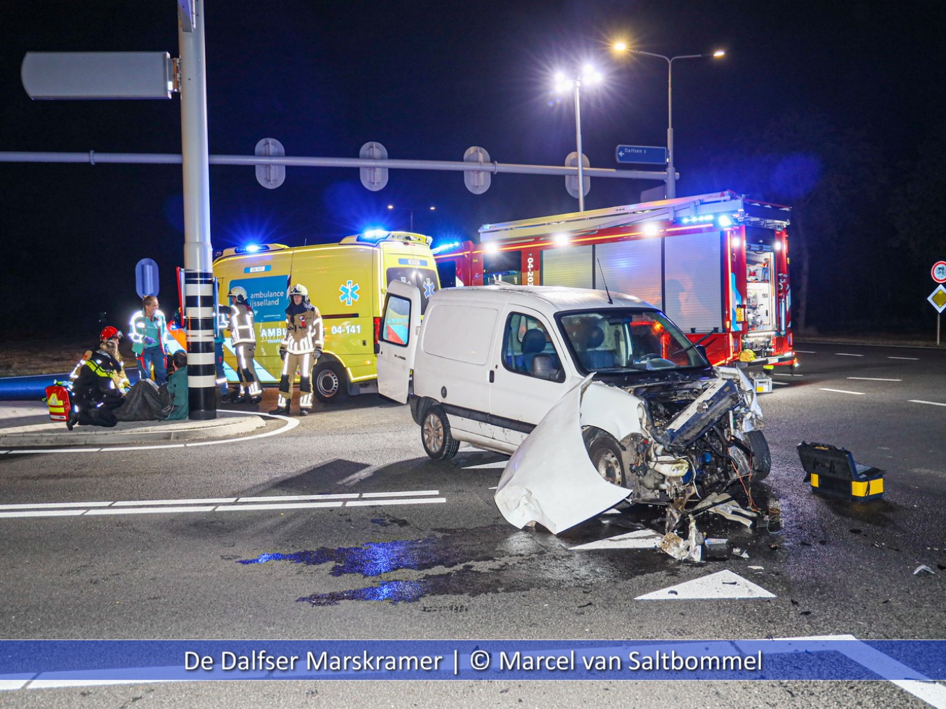 Aanrijding met letsel auto-vrachtwagen