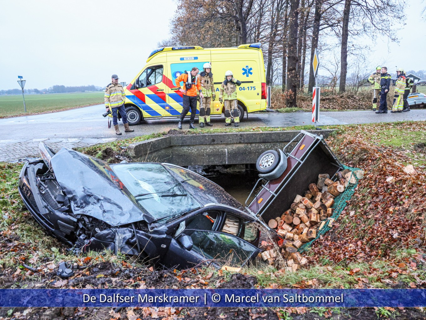 Aanrijding Langsweg Lemelerveld