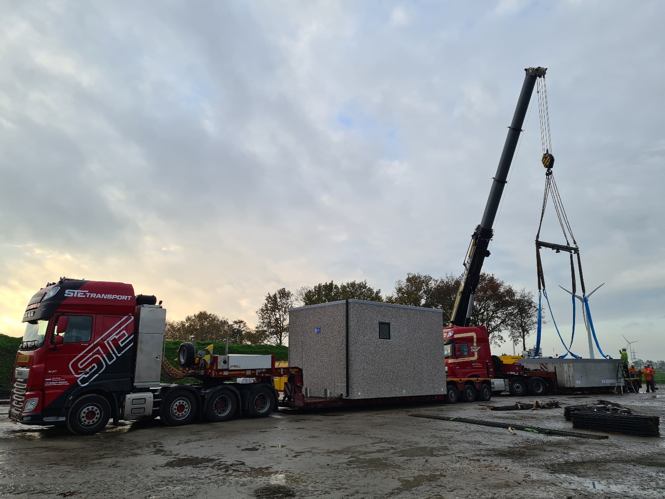 Levering voor de windmolens