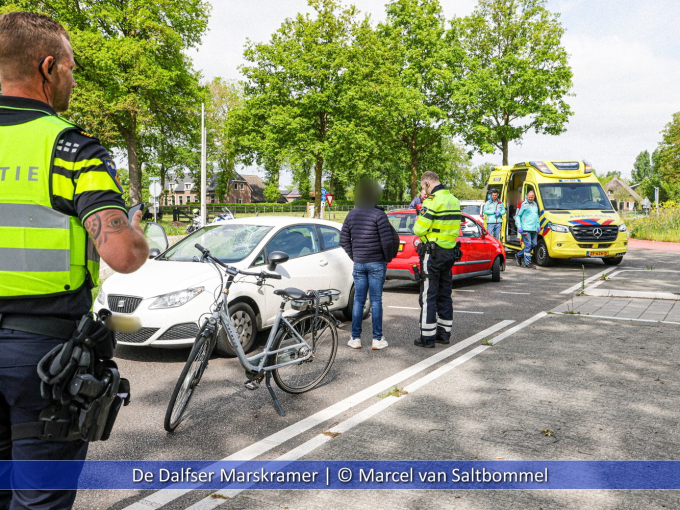 Aanrijding auto-fiets Jagtlusterallee