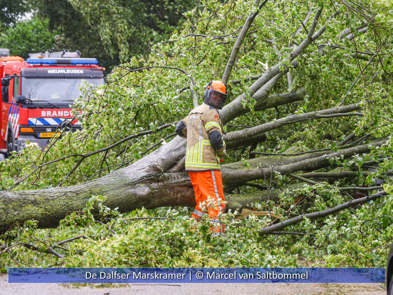 Storm Poly raast over Nederland