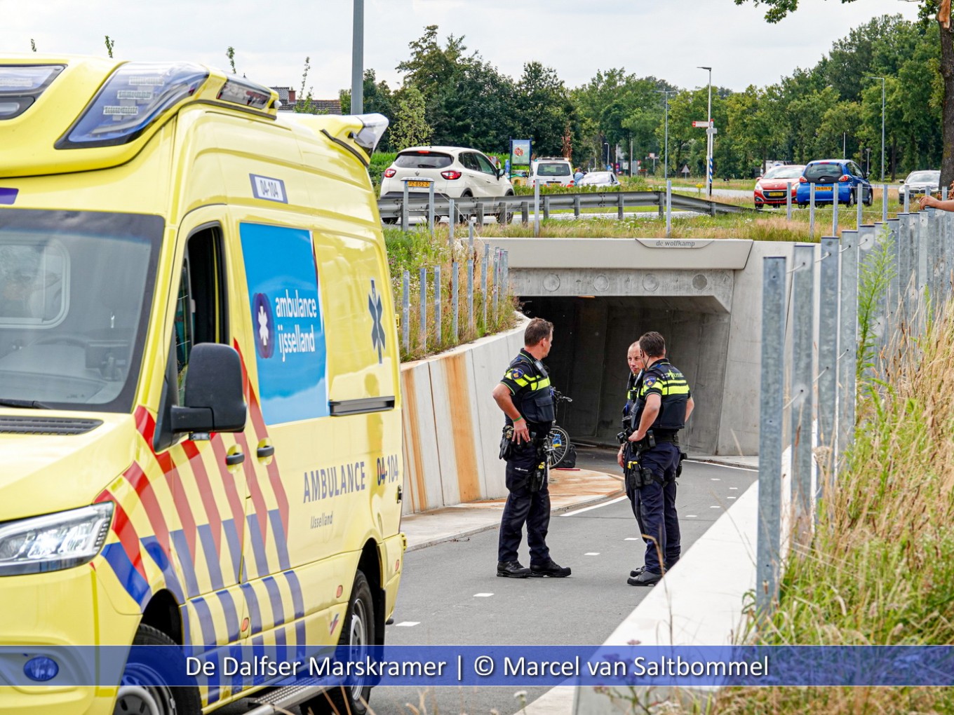 Fietser ernstig gewond bij ongeval in tunnel