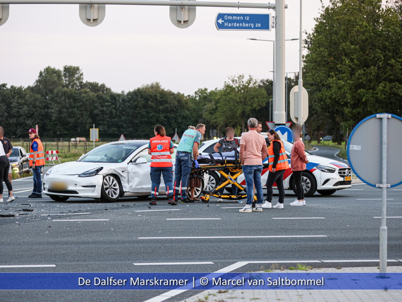 Aanrijding op kruising N340 Hessenweg-Koesteeg