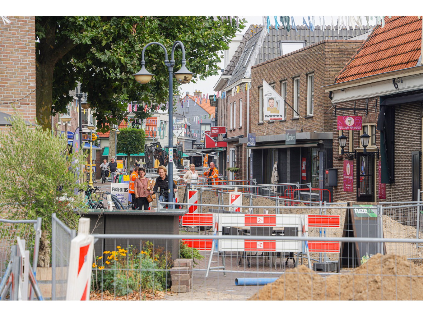 Klimaatwinkelstraat in uitvoering