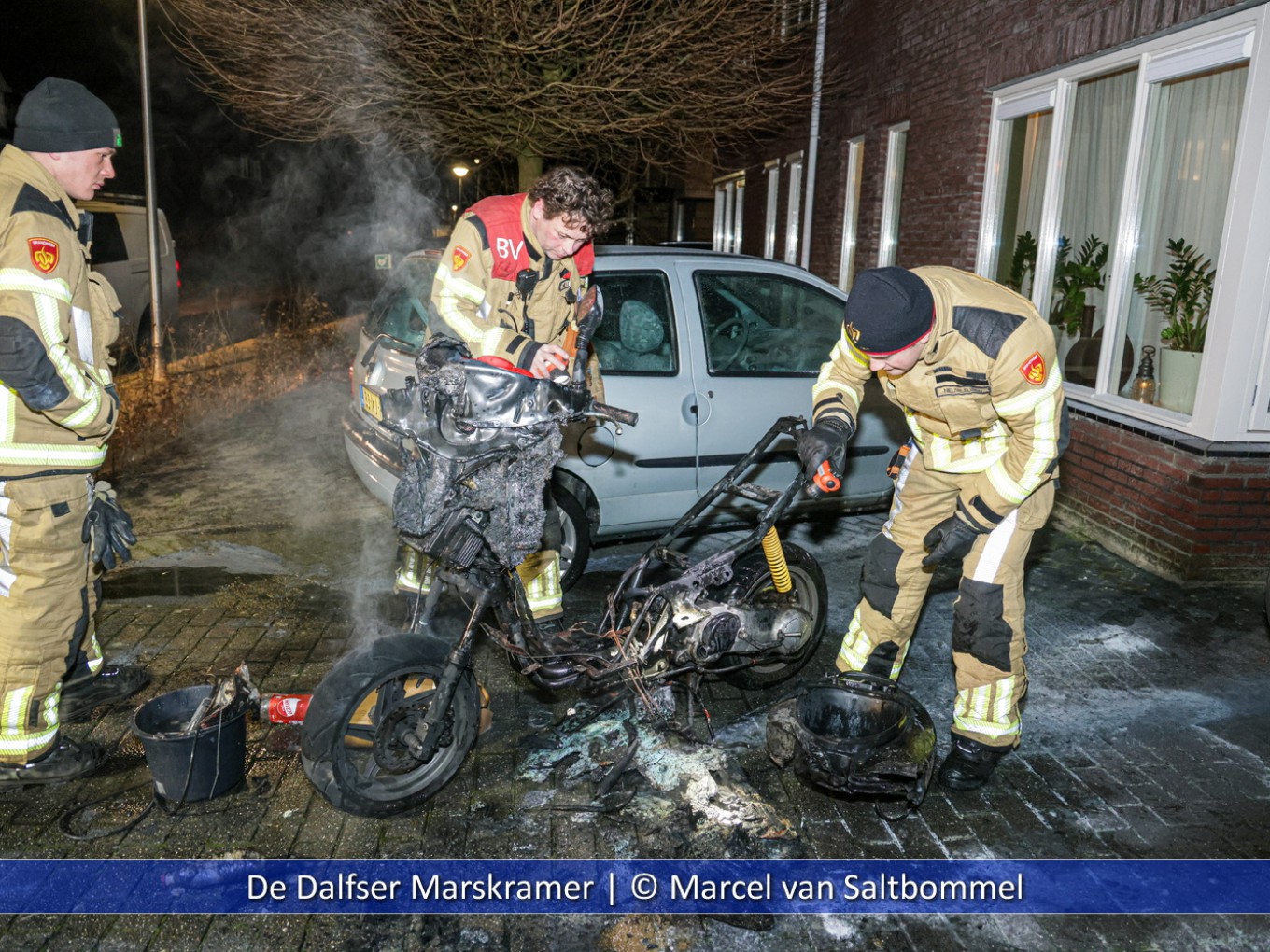 Scooterbrand in Nieuwleusen