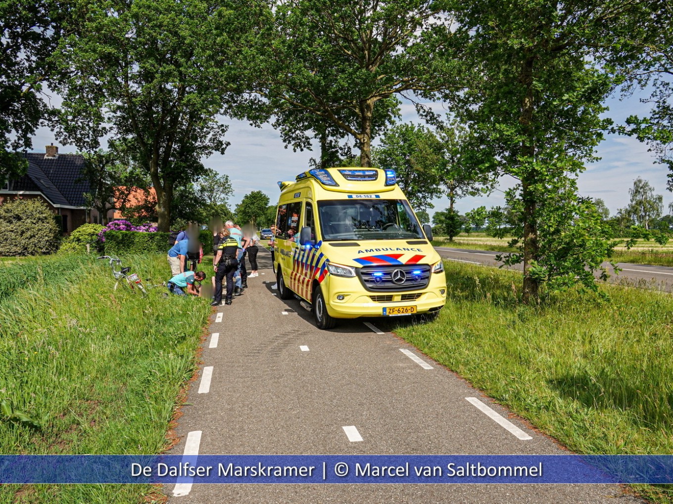 Aanrijding fietsers Westeinde Nieuwleusen