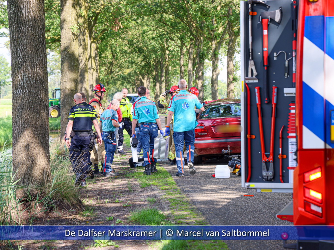 Ernstig verkeersongeval Middeldijk Dalfsen