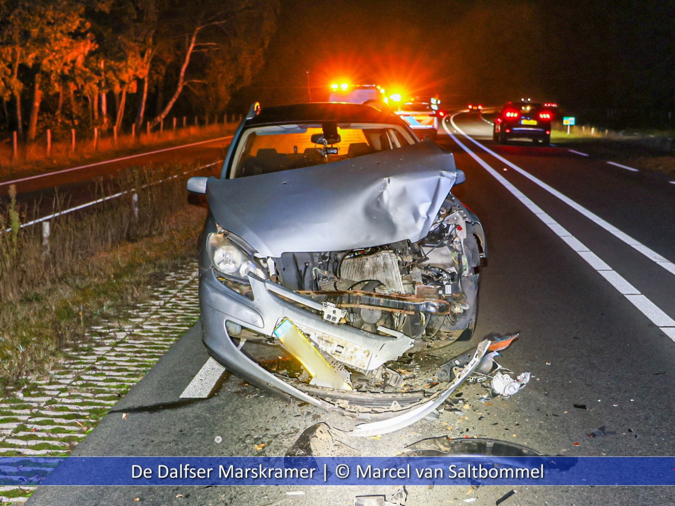 Ongeval Hessenweg na overstekende ree