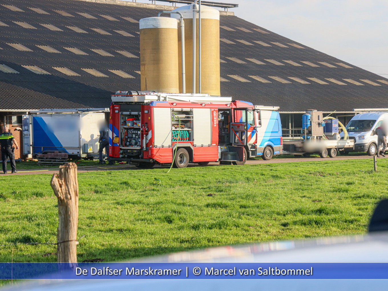 Kleine brand in stal Vinkenbuurt