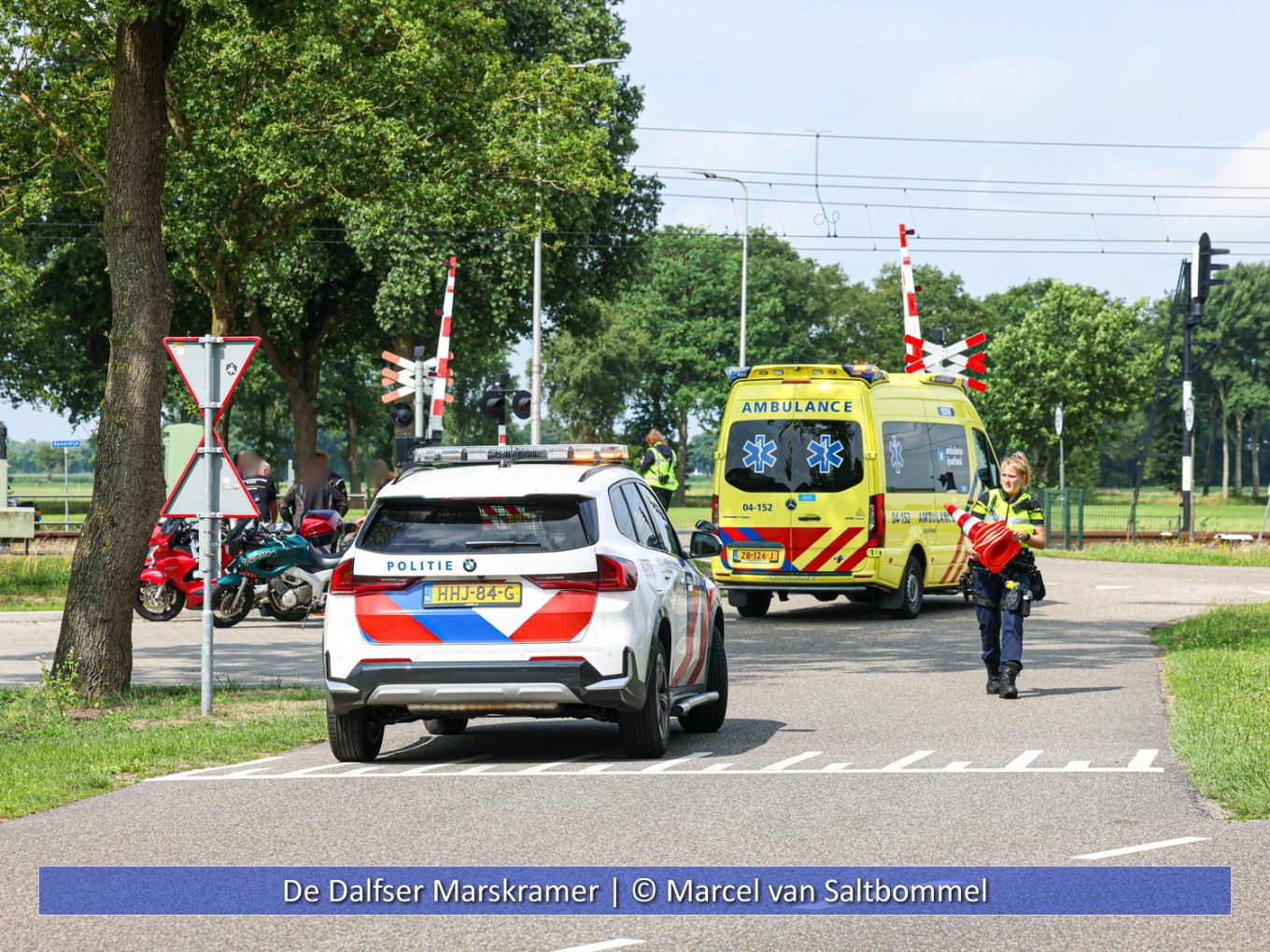 Motorrijdster raakt gewond Punthorst