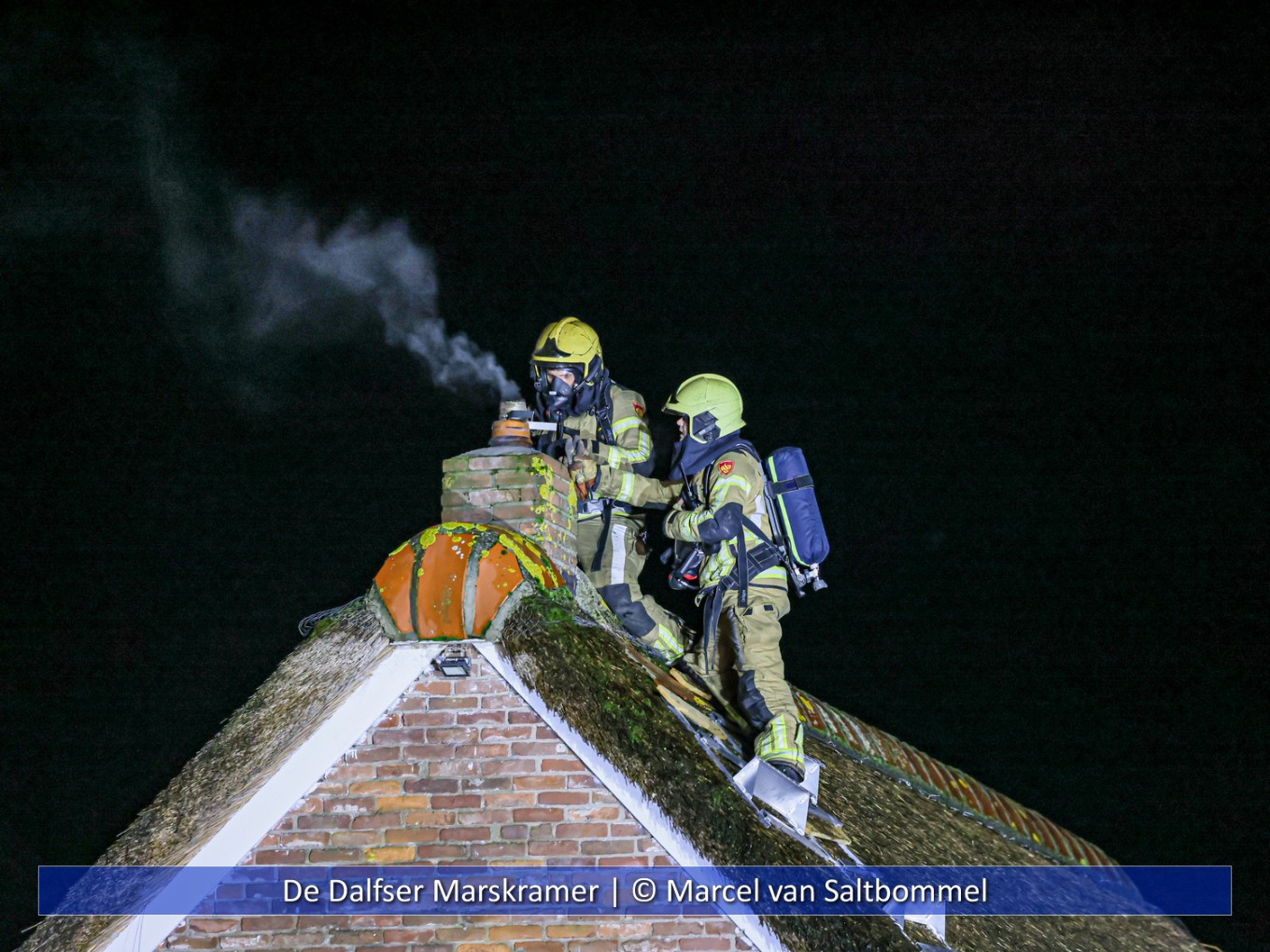 Schoorsteenbrand woning Meeleweg