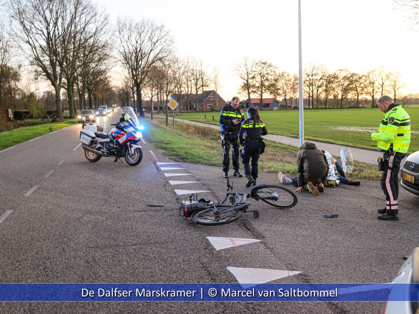 Aanrijding auto-fiets Dedemsweg