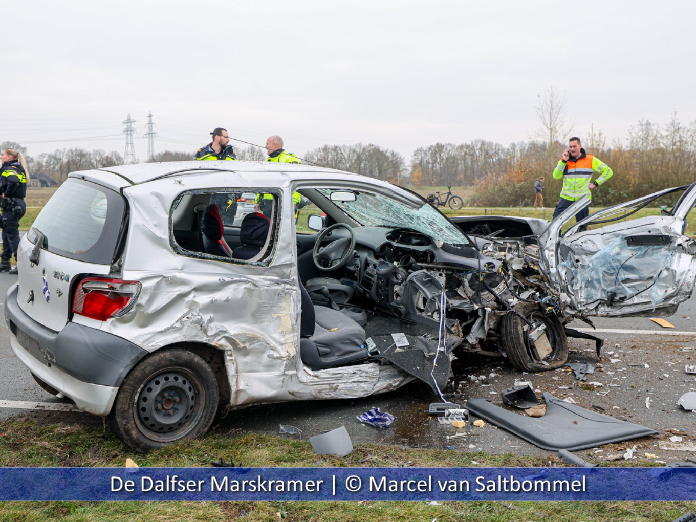 Frontale aanrijding Nieuwe Hessenweg N340