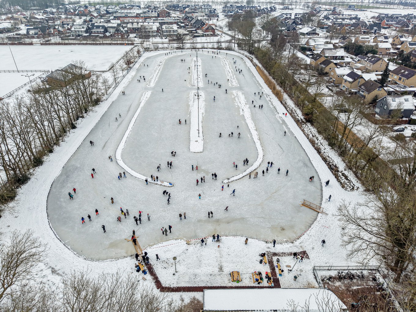 IJspret op natuurijsbanen in gemeente Dalfsen
