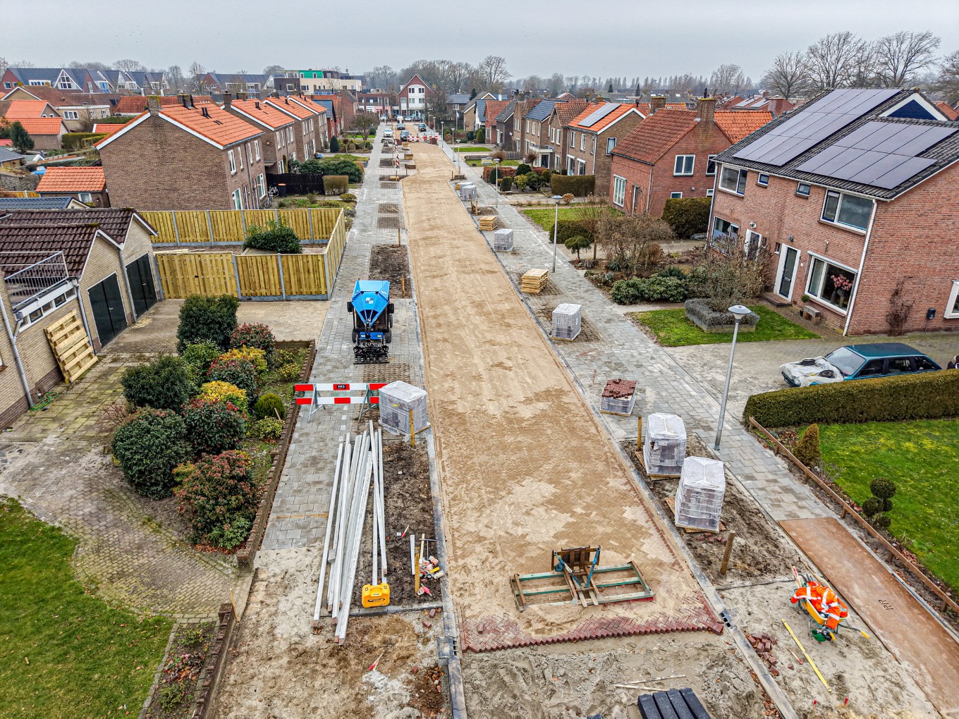 de Wethouder Prinsstraat in Nieuwleusen. Foto: Marcel van Saltbommel.