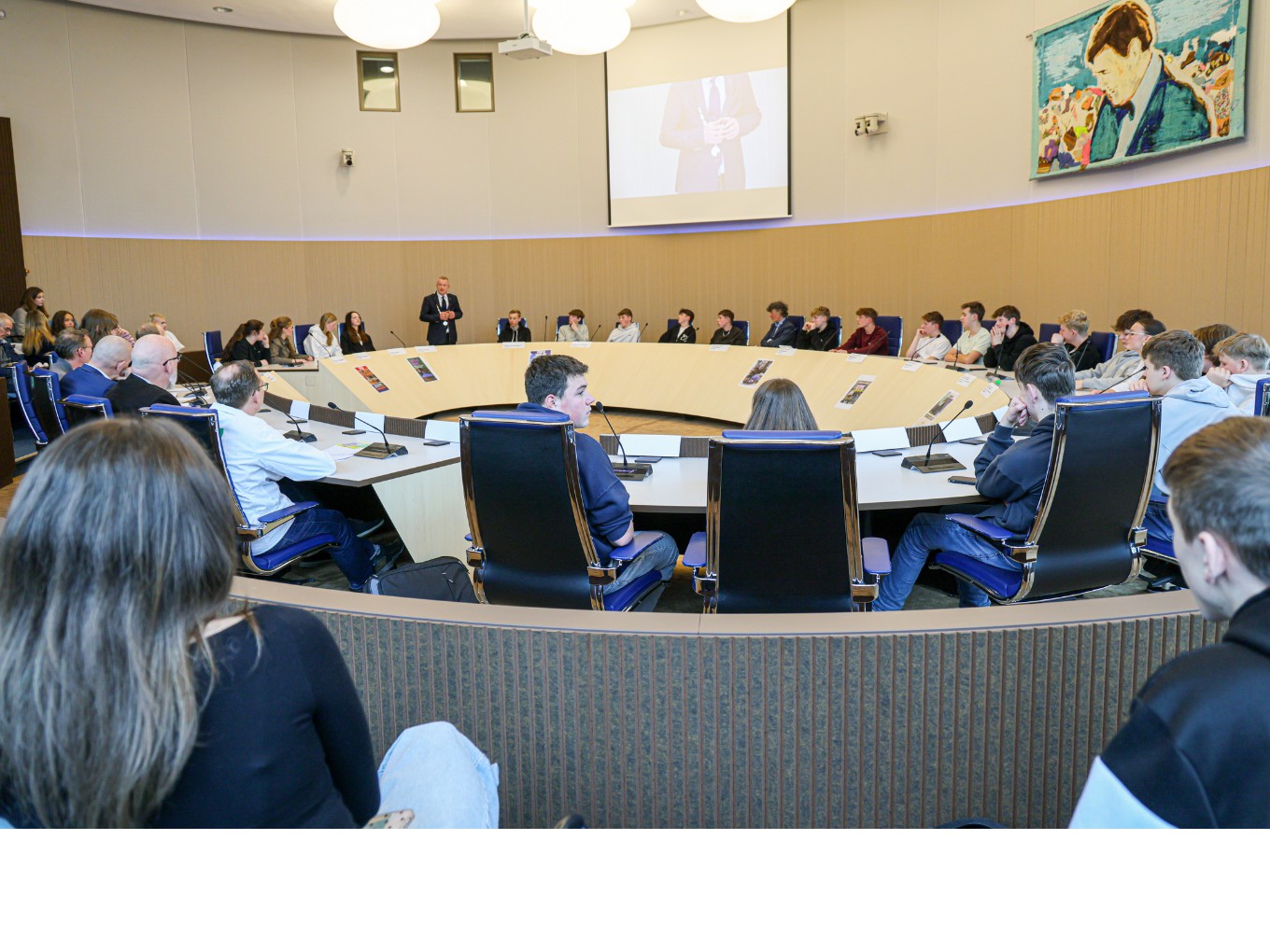 het verkiezingsdebat in de raadzaal van Dalfsen. Foto: Marcel van Saltbommel.