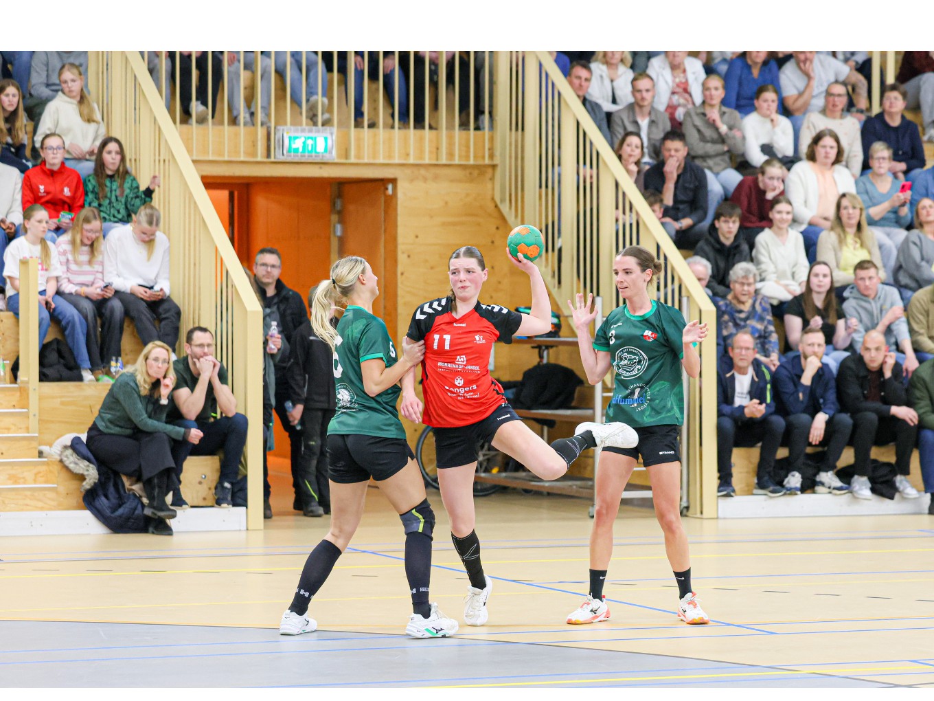 moment uit de wedstrijd. Foto: Marcel van Saltbommel.