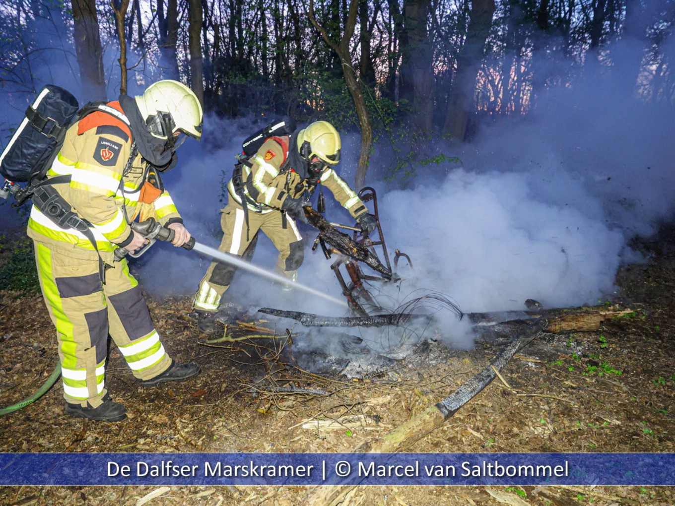 Vijf minderjarigen betrokken bij buitenbrand