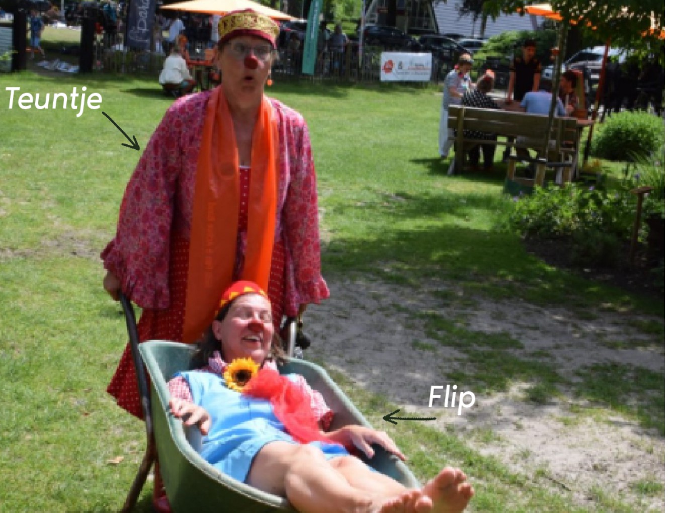 Clowns bij Buitenplaats TOF