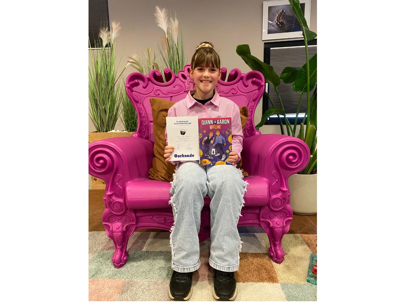 Ida van der Meulen en Eva Goedhart winnen voorleeswedstrijd