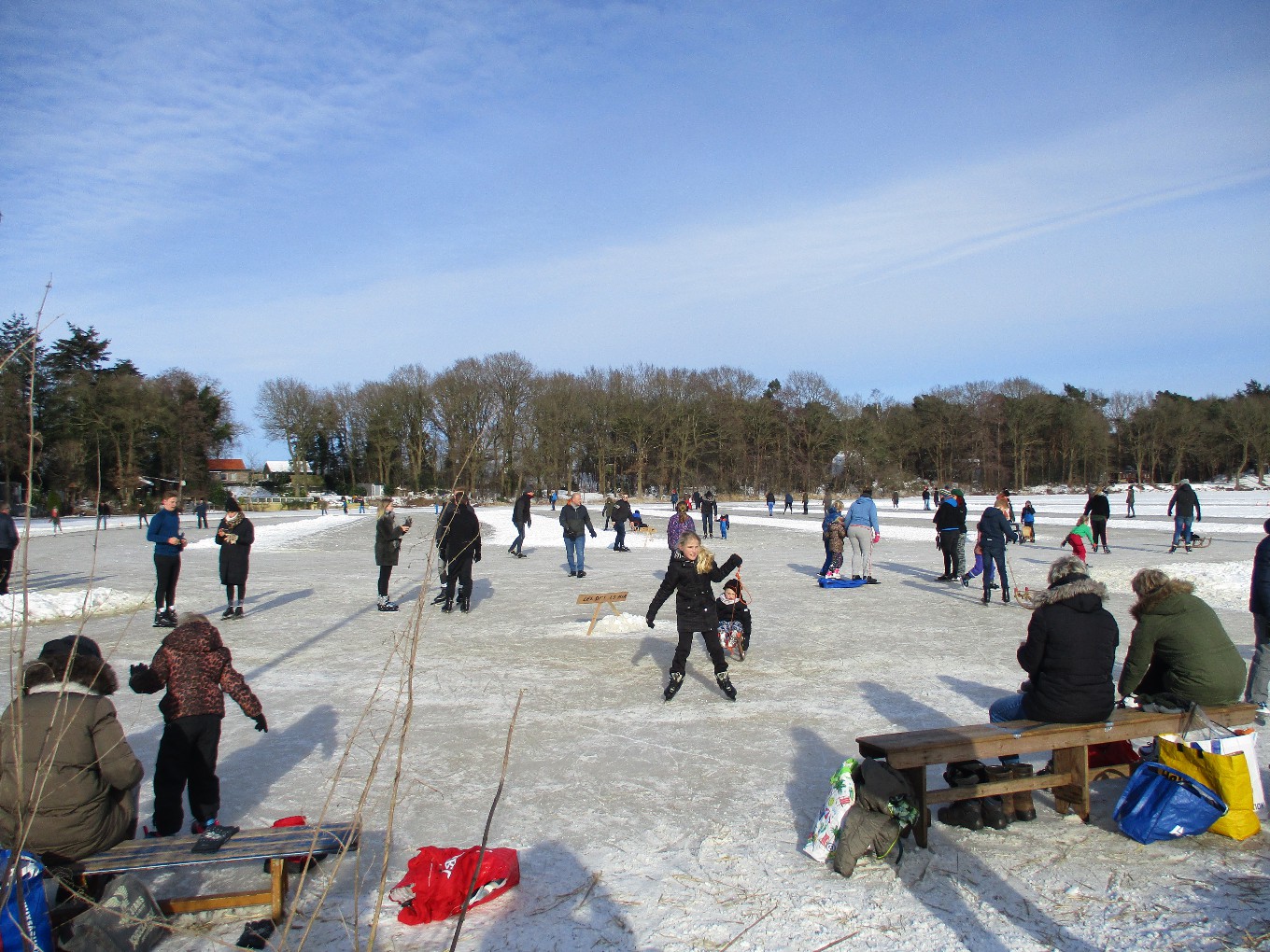 Schaatsen bij IJsclub De Poel in Oudleusen
