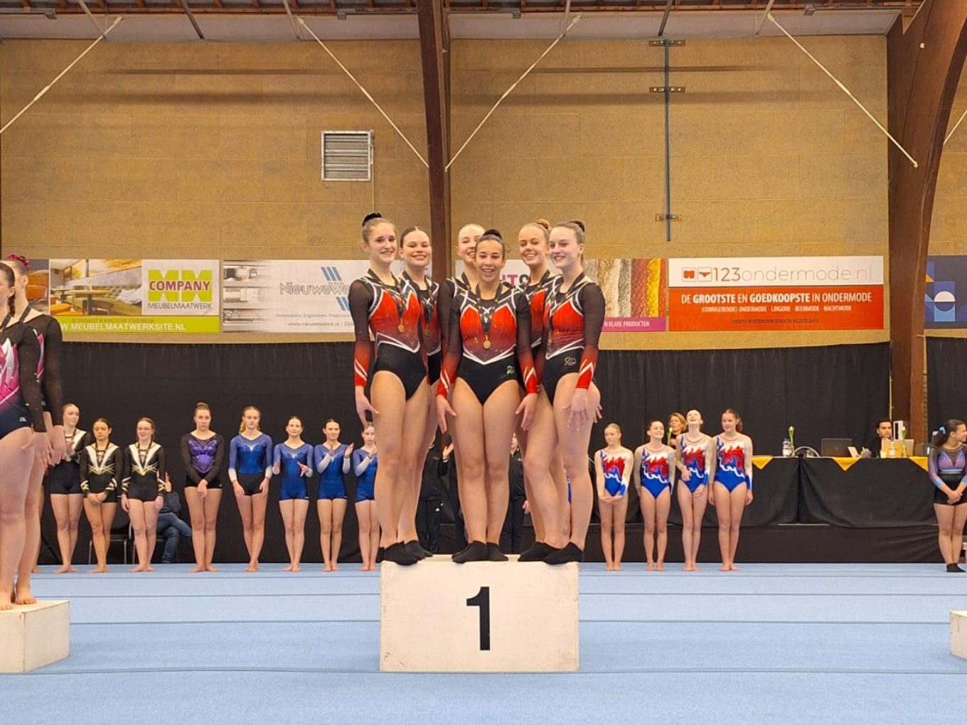 Goud voor turnsters Gymnastiekvereniging Nieuwleusen