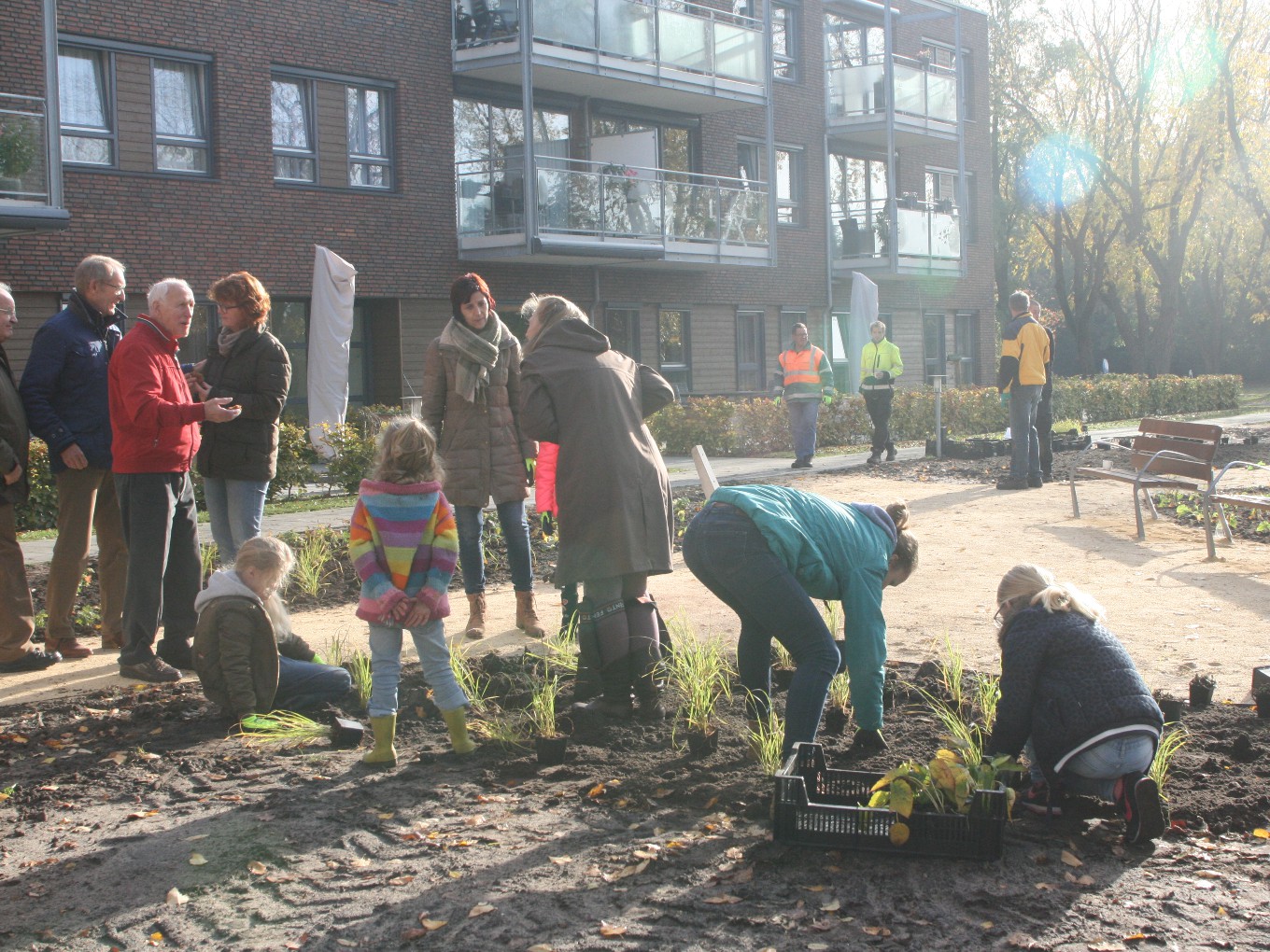 Samen buurttuin aanleggen bij De Hulstkampen in Nieuwleusen