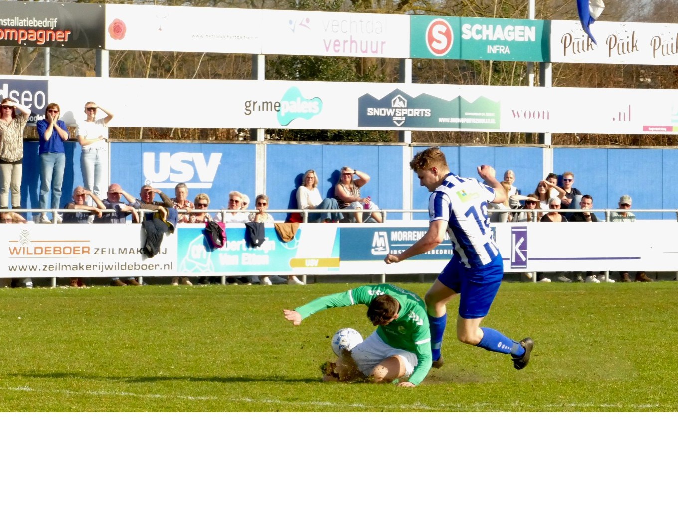 Moeizame winst voor USV tegen Zwartemeerse Boys