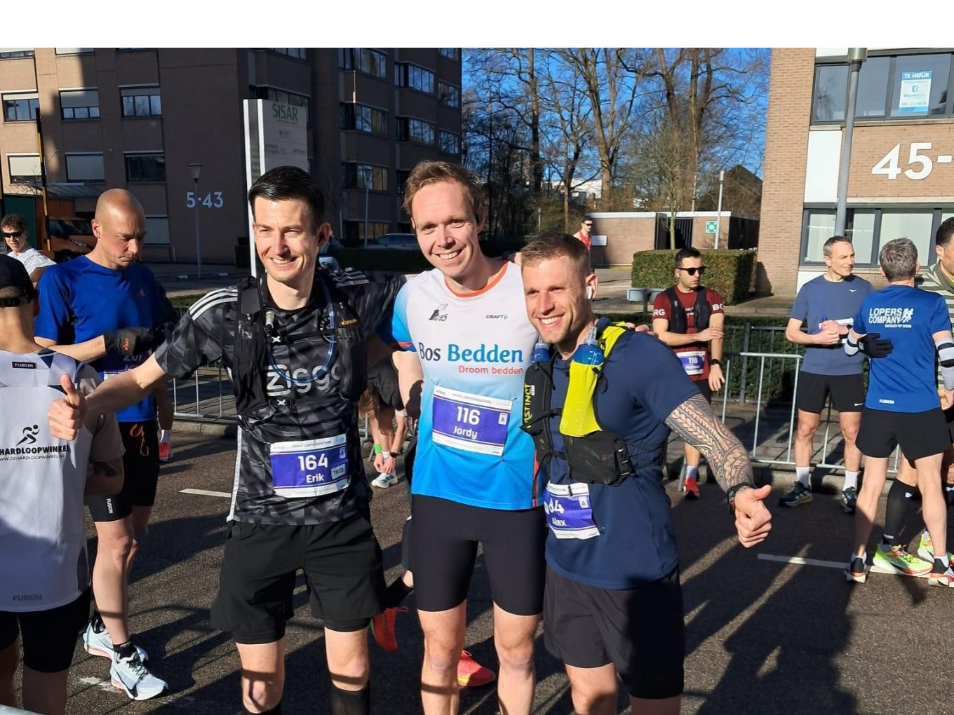 Loopgroep AG ’85 bij zeven wedstrijden actief