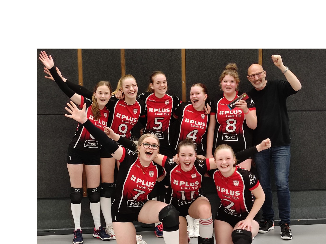 Drie kampioensteams bij Flash Nieuwleusen