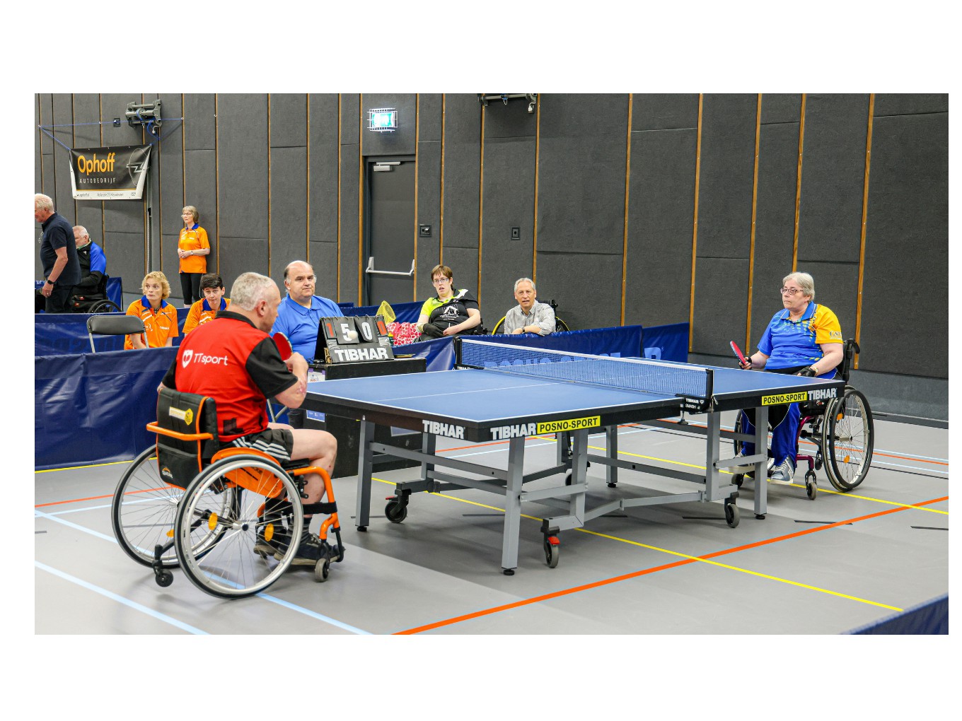 NK Para Tafeltennis in De Spil verloopt vlekkeloos