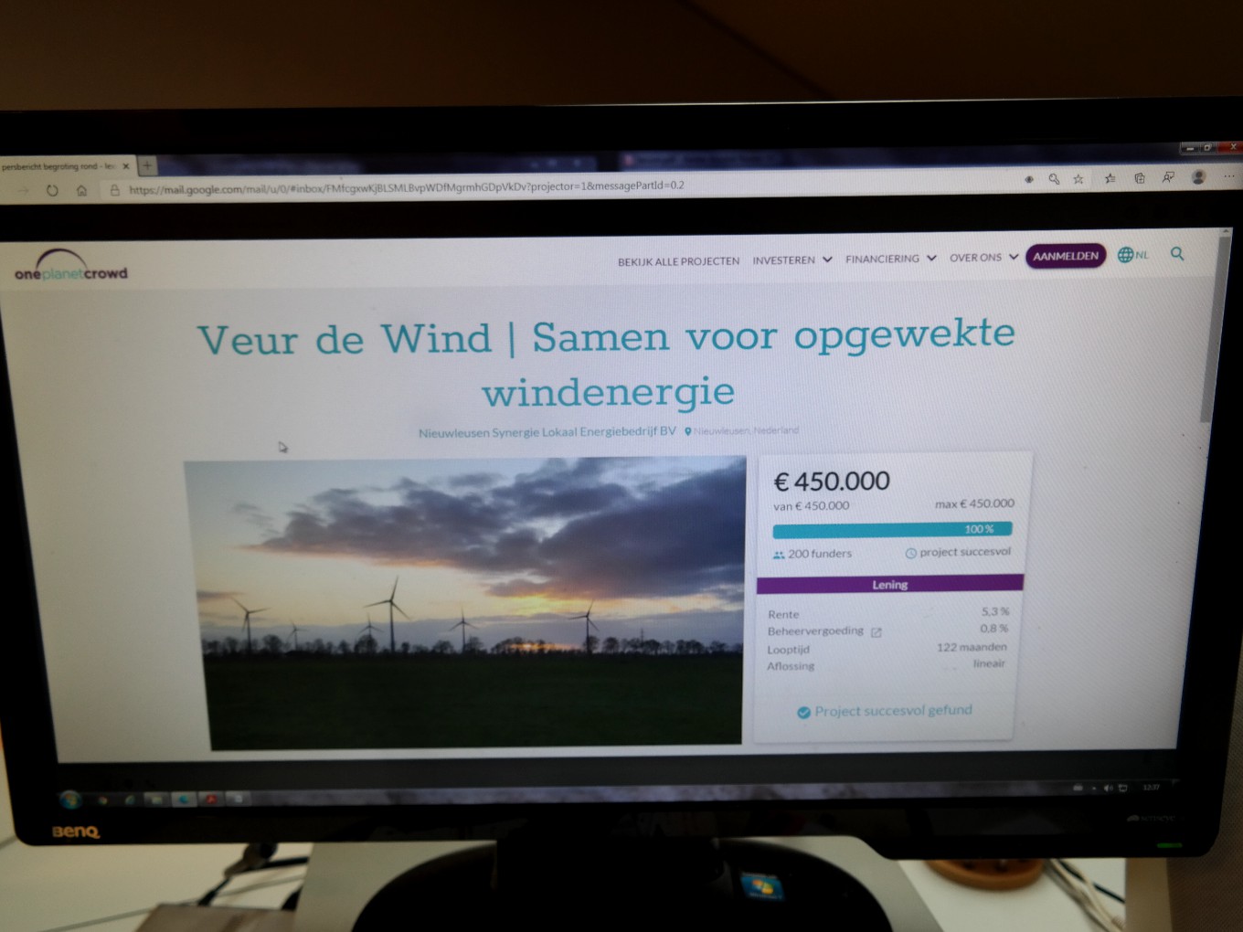 ‘Veur de Wind’ heeft de begroting rond