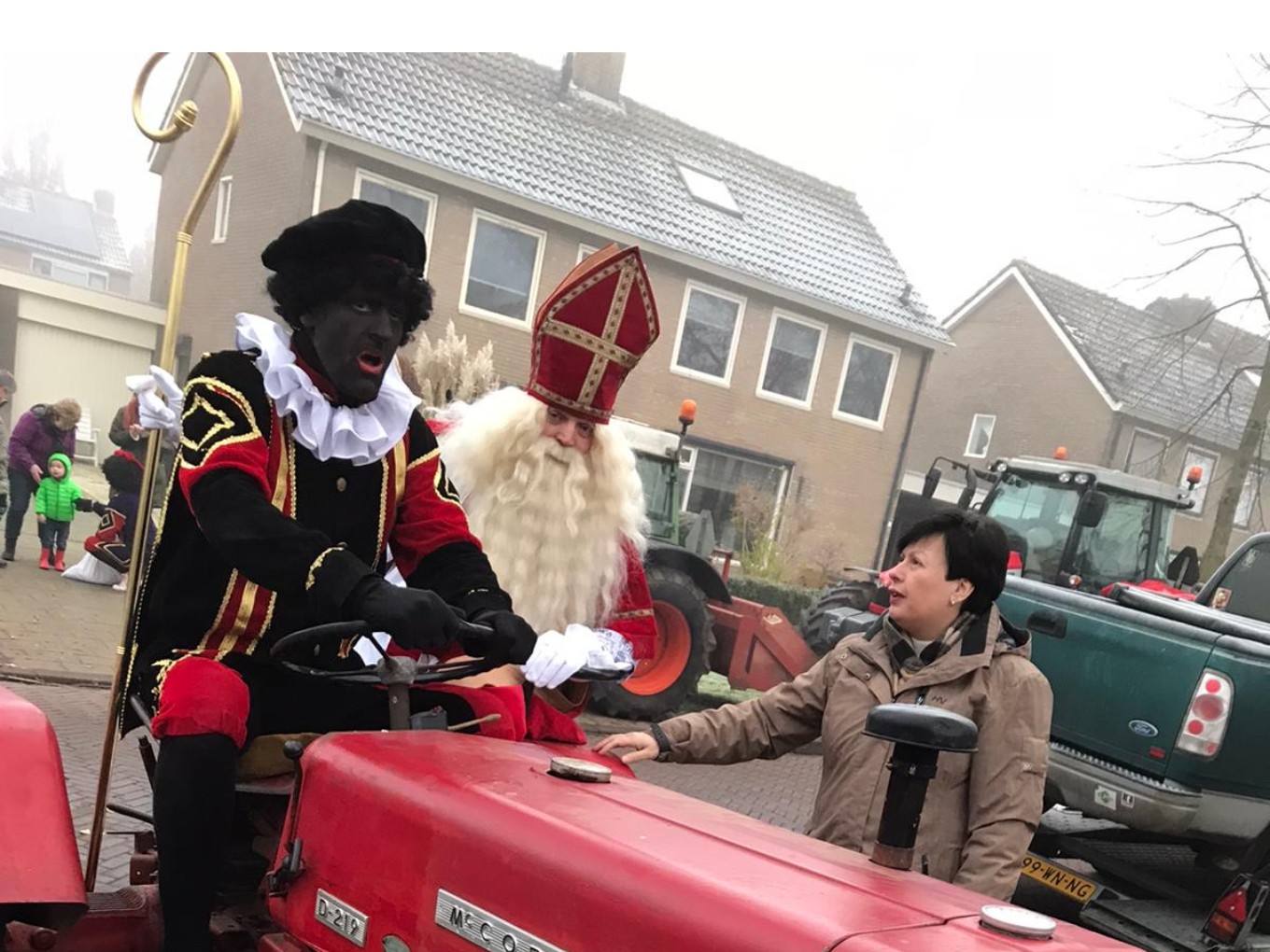 Sinterklaas op de trekker naar Oudleusen