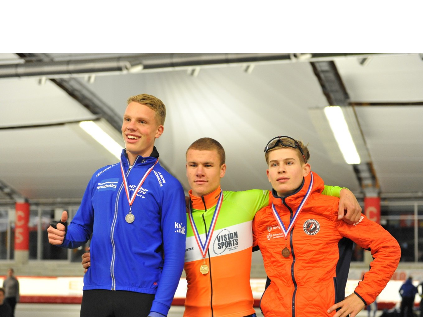 Goud zilver en brons voor Stokvisdennenrijders op ijsbaan Inzell