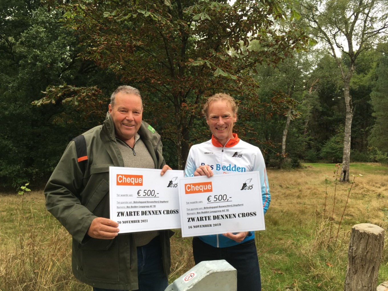 Zwarte Dennen Cross levert 1000 euro op voor Belevingspad