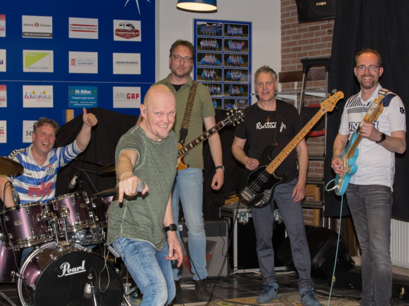 USV Band speelt pannen van het dak