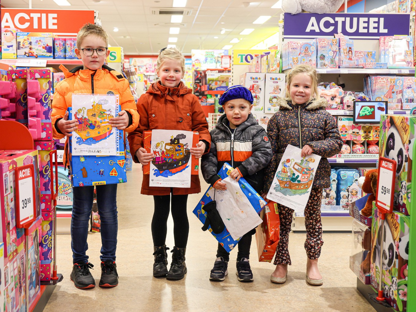 Winnaars kleurwedstrijd Sinterklaas