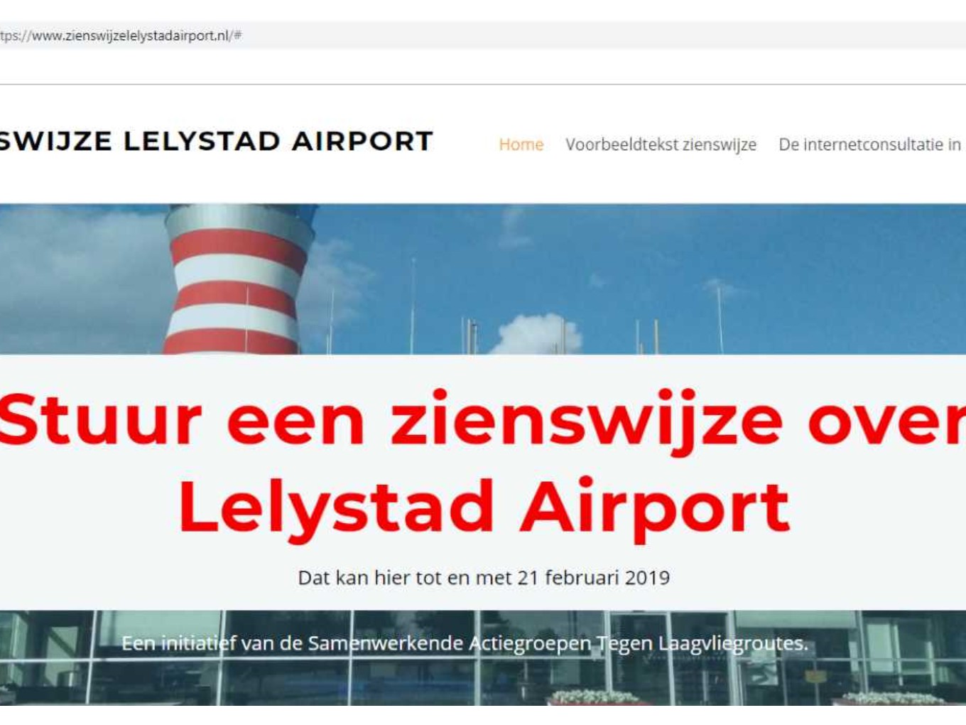 HoogOverijssel: maak vóór 21 februari bezwaar tegen Lelystad Airport